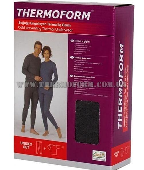 Комплект термобелья женского Thermoform 12-001g антрацит